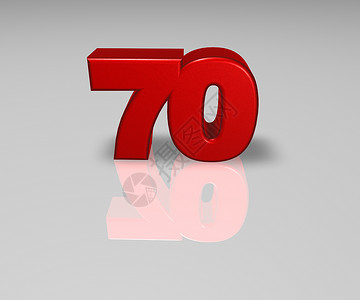 70号纪念日禧年周年数数数学红色插图生日背景图片