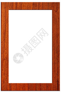 木图画框白色镜框框架相框木头棕色背景图片
