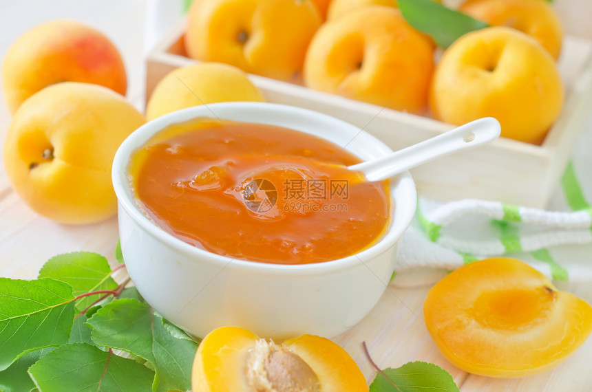 果酱和杏仁水果植物作品橙子浆果素食食物乡村甜点木头图片