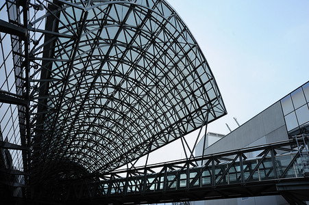 钢铁结构宏观建筑学建筑框架窗户金属高清图片