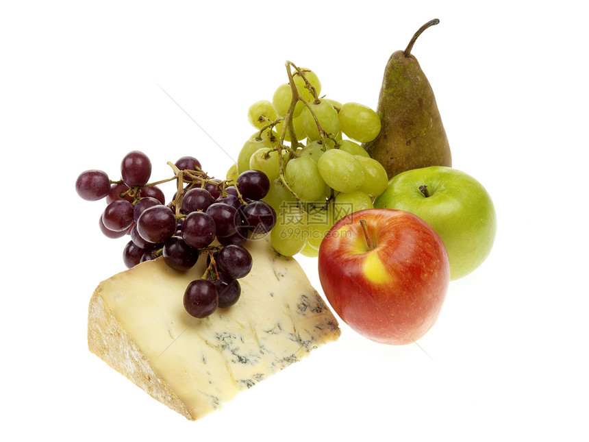 含有水果的蓝色斯蒂尔顿奶酪小吃食物午餐积木绿色红色奶制品生产零食奶奶图片