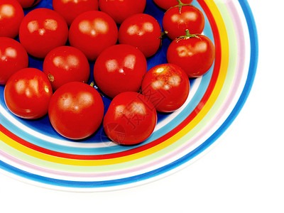 樱桃番茄食物沙拉白色背景图片