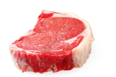 牛肉牛排牛肉牛扒肉类红色白色倾斜背景图片