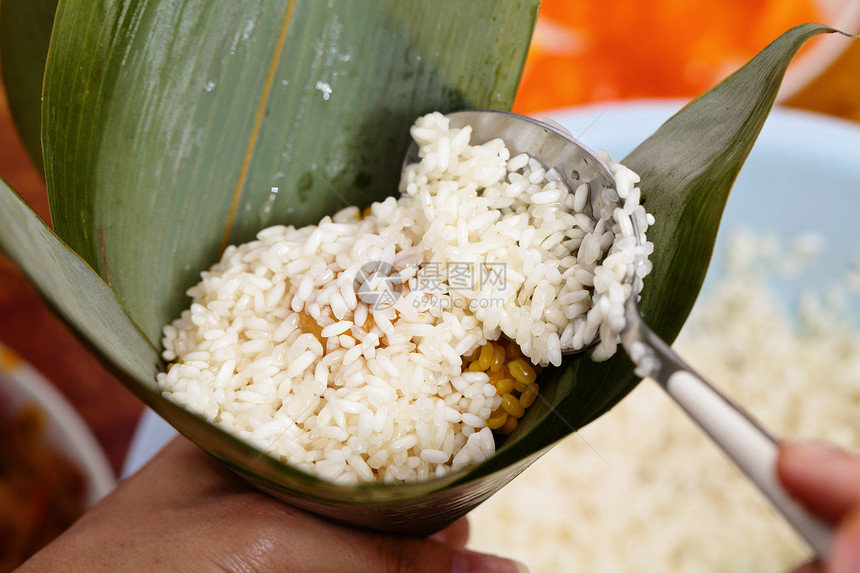 自制稻田加料工艺绿色文化勺子竹子饺子程序烹饪叶子美食节日图片