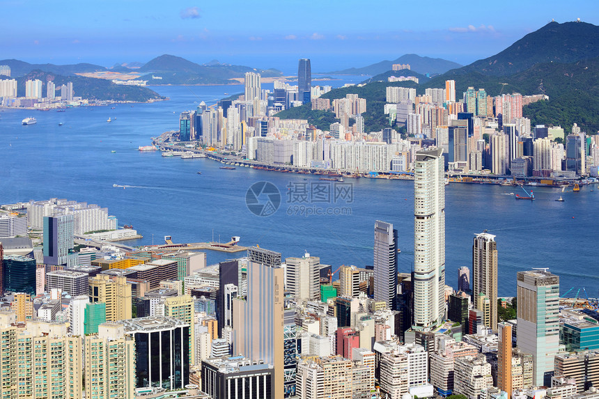 香港天线建筑景观城市商业金融场景摩天大楼顶峰地标建筑学图片