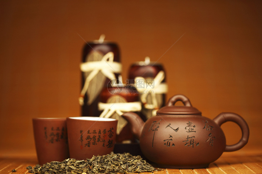 中国茶金子饮料竹子传统厨房植物早餐仪式叶子文化图片