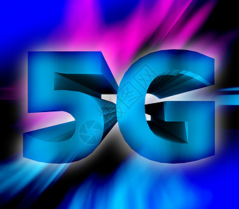 5G 网络符号光谱短信监视器手机标准电脑数据口袋消息移动背景图片