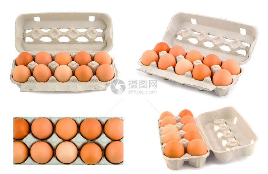 鸡蛋套纸板包装早餐饮食蛋壳蛋白蛋黄食物白色营养图片