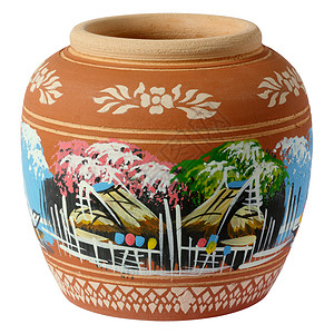 小油漆的陶器古董作坊文化商品制品市场工匠花瓶黏土手工游客高清图片素材