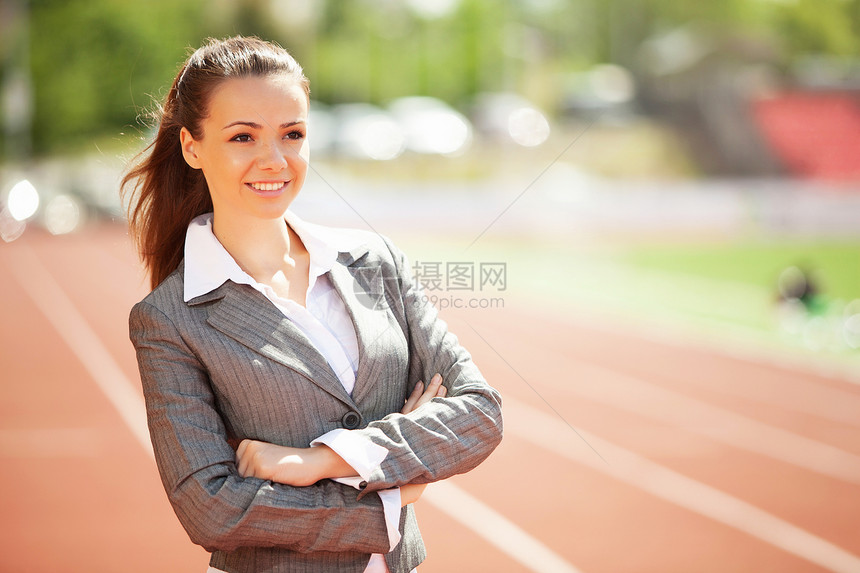 运动体育场女商业妇女公司成就运动员商务衣领伙伴女性活力团队竞技图片
