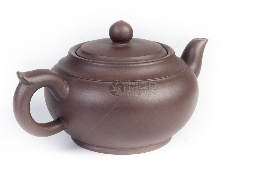 中国茶壶杯子芳香陶瓷香气陶器美食食物黏土文化叶子图片