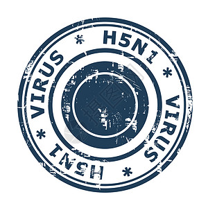H5N1病毒印章背景图片