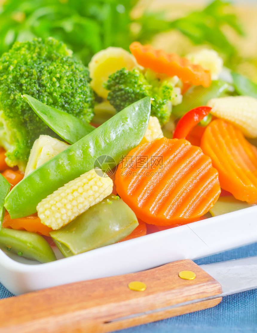 生蔬菜 混合蔬菜食物茶点玉米彩虹沙拉香菜胡椒团体扁豆土豆图片