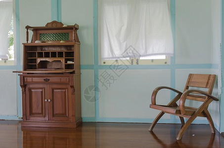 旧茶叶木家具奢华贮存柚木装饰抽屉木头办公室橱柜棕色内阁背景图片