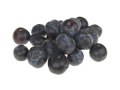 蓝莓食物白色水果背景图片