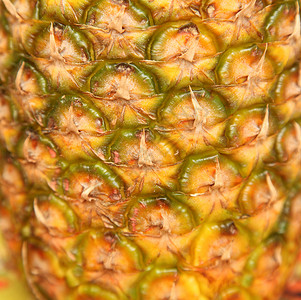 菠萝剪裁健康热带橙子食物小路绿色黄色金子摄影背景图片