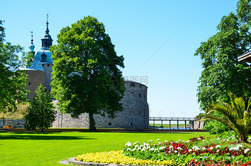 Kalmar 城堡视图图片