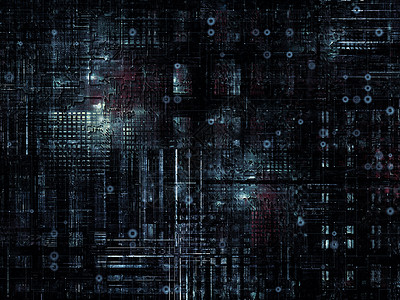 技术胶质元素网络机械矩形蓝色工业设计电脑网格背景图片