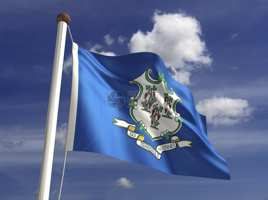 康涅狄格州旗图片