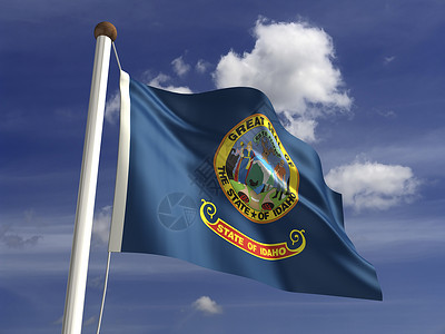 爱达荷旗背景图片