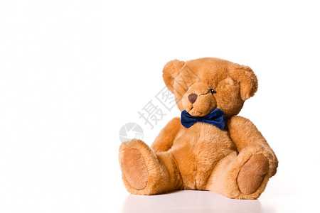 泰迪熊黄色棕色蓝色玩具玩具熊背景图片