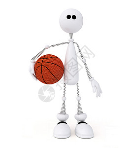 3D篮球选手游戏运动员插图玩家冠军卡通片训练男生背景图片