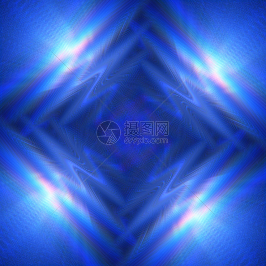 抽象背景艺术长方形星星微光耀斑辐射圆圈镜片蓝色戒指图片