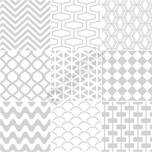 武汉亚贸广场无缝白白色图案打印丑角螺旋斑点风格装饰钻石曲线海浪墙纸插画