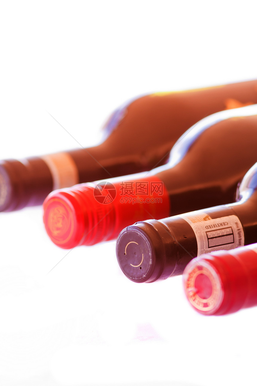 一瓶红酒饮料空白产品玫瑰酒吧剪裁瓶子酒厂红色品牌图片