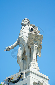 奥地利维也纳莫扎特纪念纪念碑背景图片