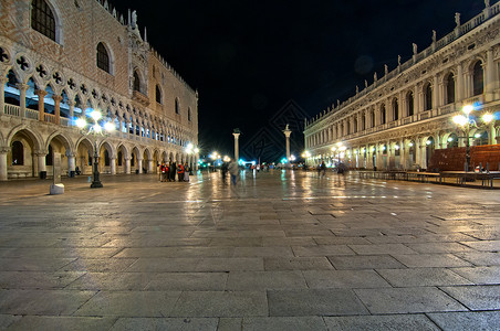 广场圣马尔科意大利圣马尔科广场威尼斯地标教会建筑学反射游客世界遗产风景都市历史性目的地背景