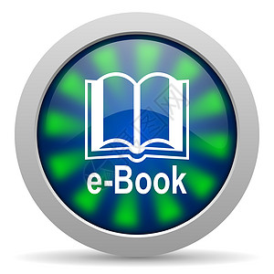 书店logo电子书图标钥匙网络盒子文档蓝色书店读者软垫药片商业背景