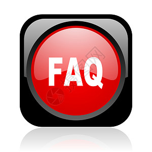 faq 黑色和红色方形网格闪光图标背景图片