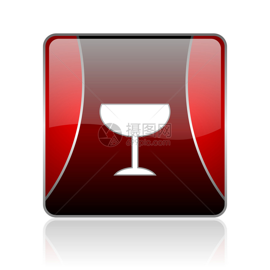 玻璃红色方格网络闪光图标网站按钮店铺白色酒精互联网香槟餐厅黑色商业图片