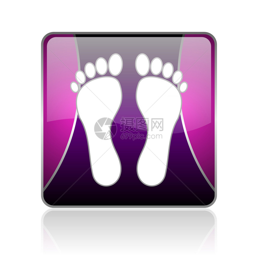 紫外平方网络光亮图标身体赤脚按摩商业手指互联网脚趾网站海滩标识图片