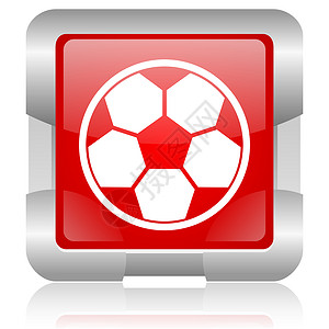 足球网站素材红方足球网格闪亮图标玩家活动网站竞赛按钮杯子体育场正方形钥匙金属背景