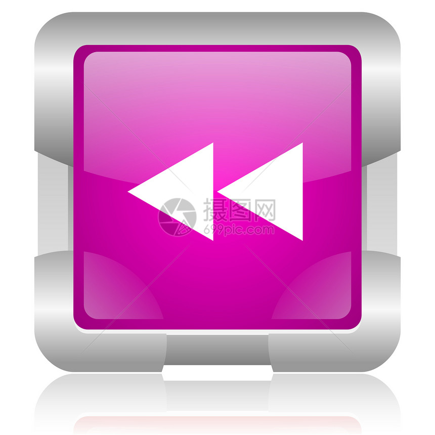 粉红色平方网络闪光图标钥匙音乐录音机商业滚动互联网紫色读者正方形导航图片