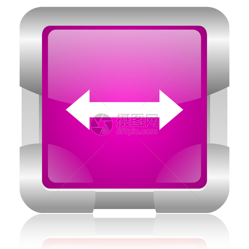 粉红色平方网络闪光图标正方形行动互联网金属导航网站粉色紫色钥匙商业图片