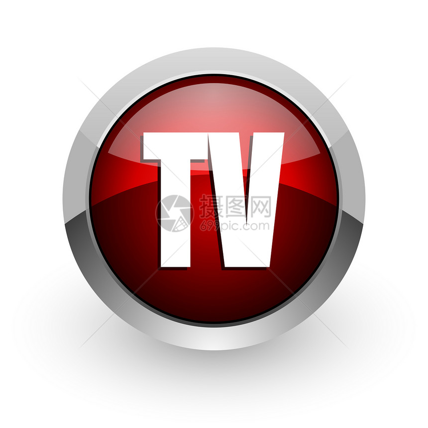 tv 红圆网络闪光图标展示圆圈屏幕按钮手表监视器日程网站电影商业图片