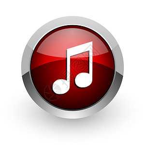 红圆网络闪光图标笔记红色立体声乐器音乐旋律玩家商业互联网音乐会背景图片