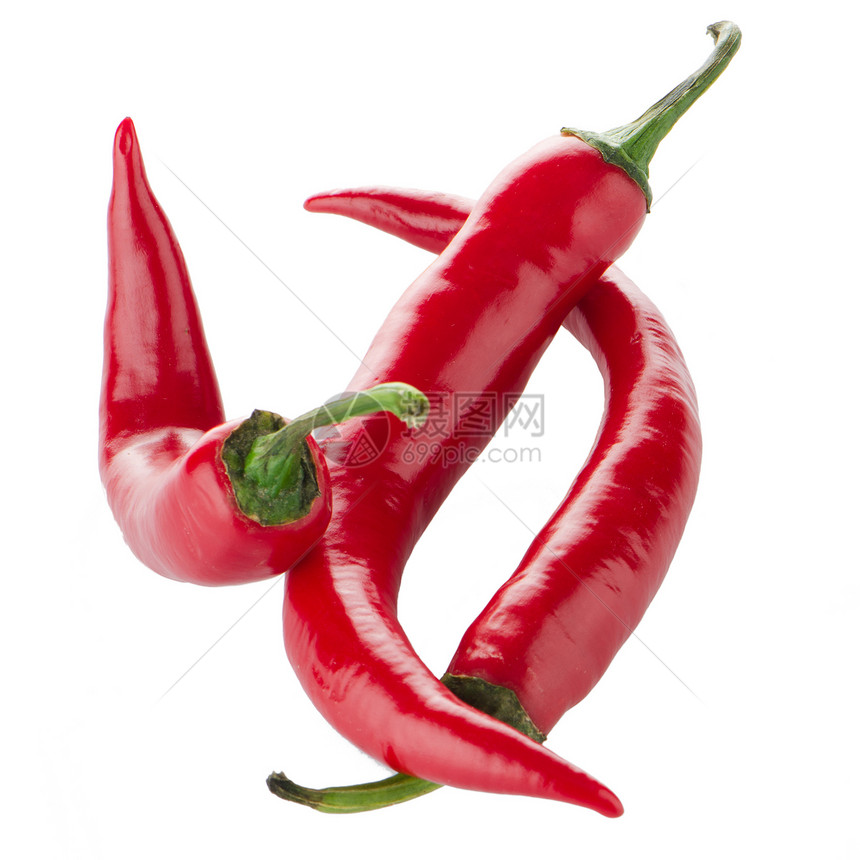 红辣椒胡椒蔬菜阴影红色辣椒白色香料图片