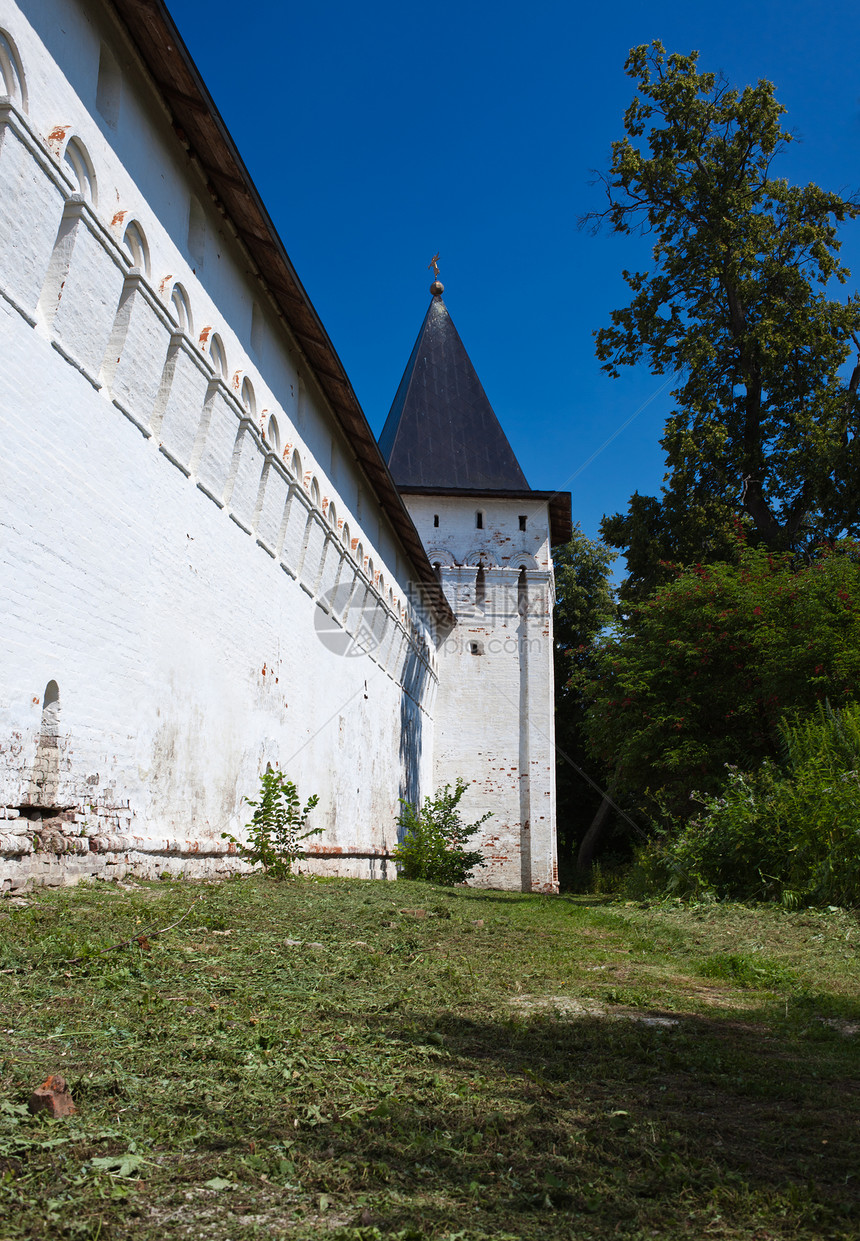 萨维诺斯托罗日耶夫斯基修道院的瓦鲁姆圆顶堡垒历史宗教画廊白色建筑学图片
