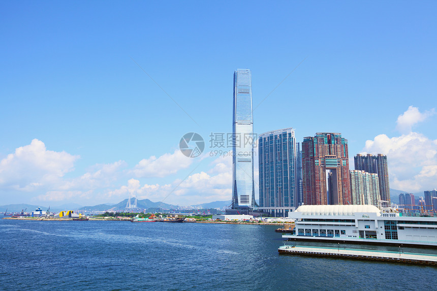 香港市中心九龙办公室市中心经济城市景观摩天大楼商业码头港口天际图片