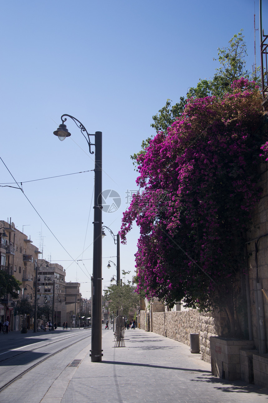 耶路撒冷Jaffa街概念结构文化文字国家世界时间建筑街道雅法图片