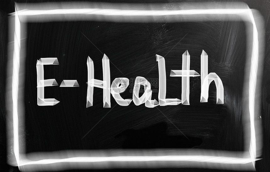 在黑板上用粉笔手写的健康概念选择幸福生活方式医生学习战略压力教育教学精神图片