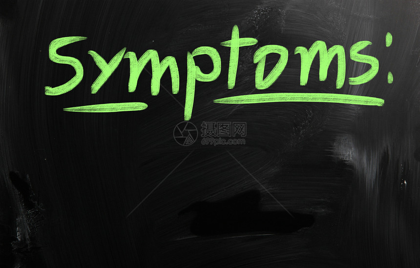 在黑板上用粉笔手写的健康概念疾病教学学校插图学习战略营养压力幸福生活方式图片