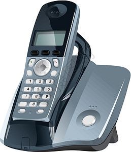 电话电子产品目的键盘对讲机无线电话技术塑料插图家庭卡通片背景图片