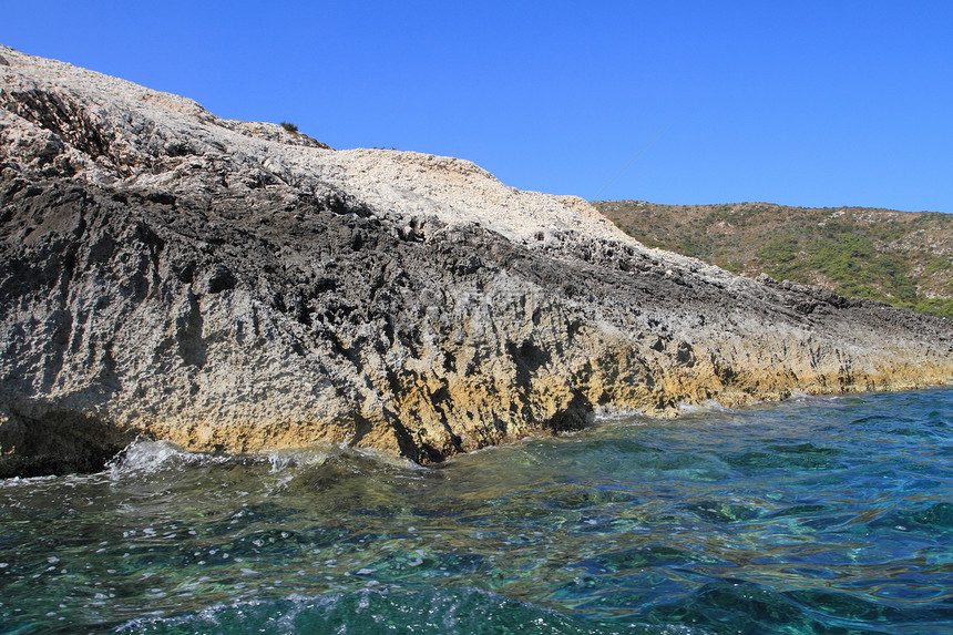 科纳提群岛公园岩石牧歌闲暇假期访问旅行斑点海岸小岛图片