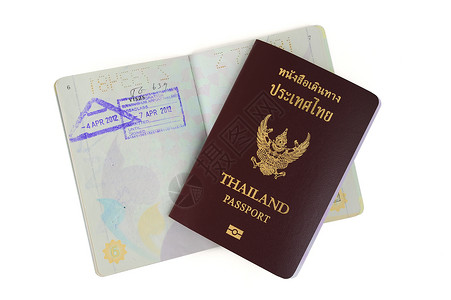 泰国护照协会游客护照海关国家旅行印章商务移民移民和移民高清图片素材