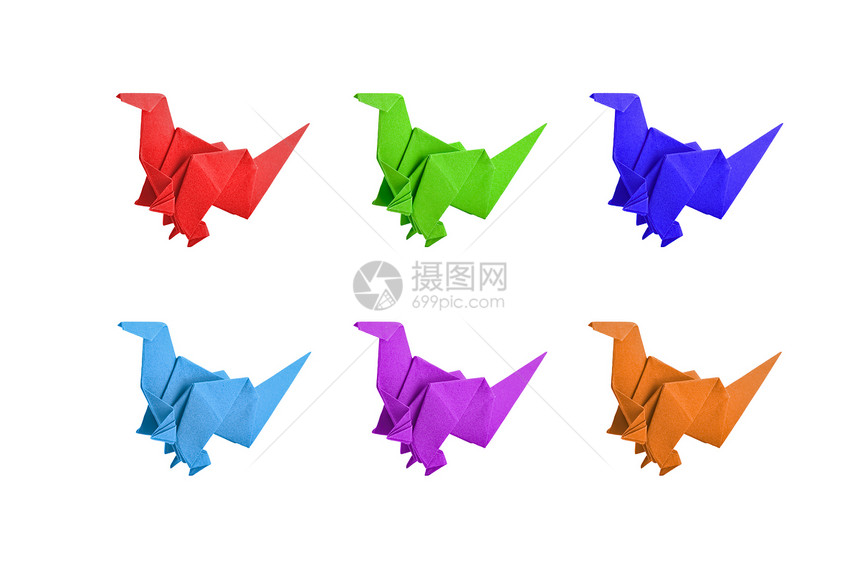 条形恐龙艺术品工具尾巴折叠折纸数字爱好学校艺术教育图片